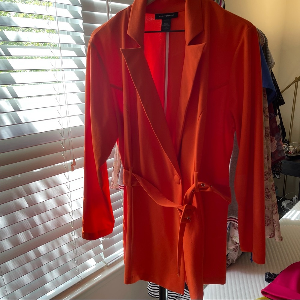 Ashley Stewart Bright Orange Blazer